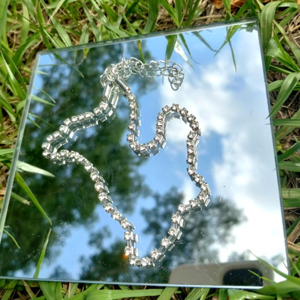 Silver Diamond Necklace